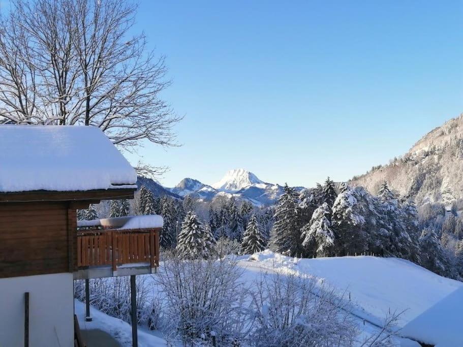 Confortable Chalet Avec Magnifique Vue En Gruyere. تشاميري المظهر الخارجي الصورة